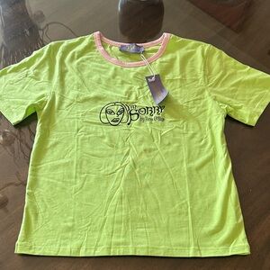 NWT Petra Collins I’m Sorry Lime Green Tee Small